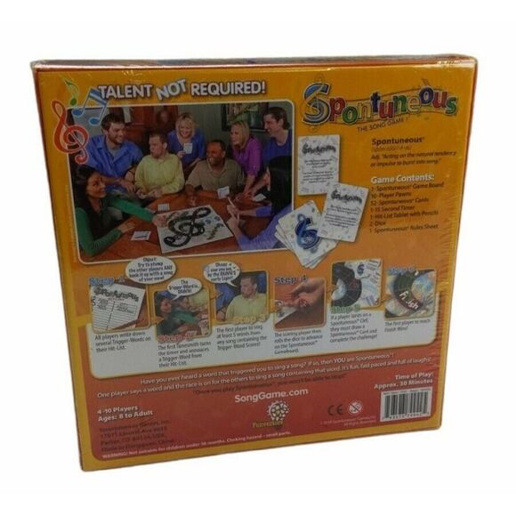 Spontuneous The Song Game Talent Not Required - Picture 2 of 3